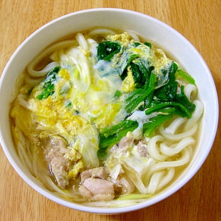 お腹にやさしい♪卵とじうどん